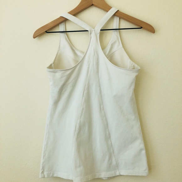 -SOLD-Athleta White Final Sodha Yoga Support Tank - Picture 4 of 5
